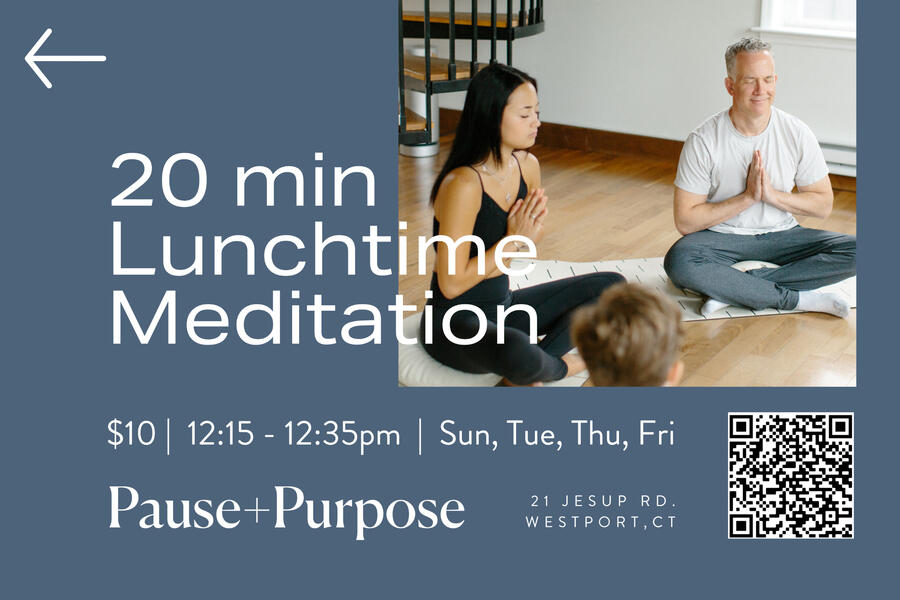 Lunchtime Meditation Lawn Sign 02