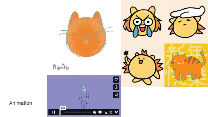 Sheryl Chan creations with animations.