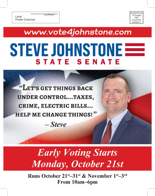 Steve Johnstone Mailer Front Steve Johnstone Mailer Front