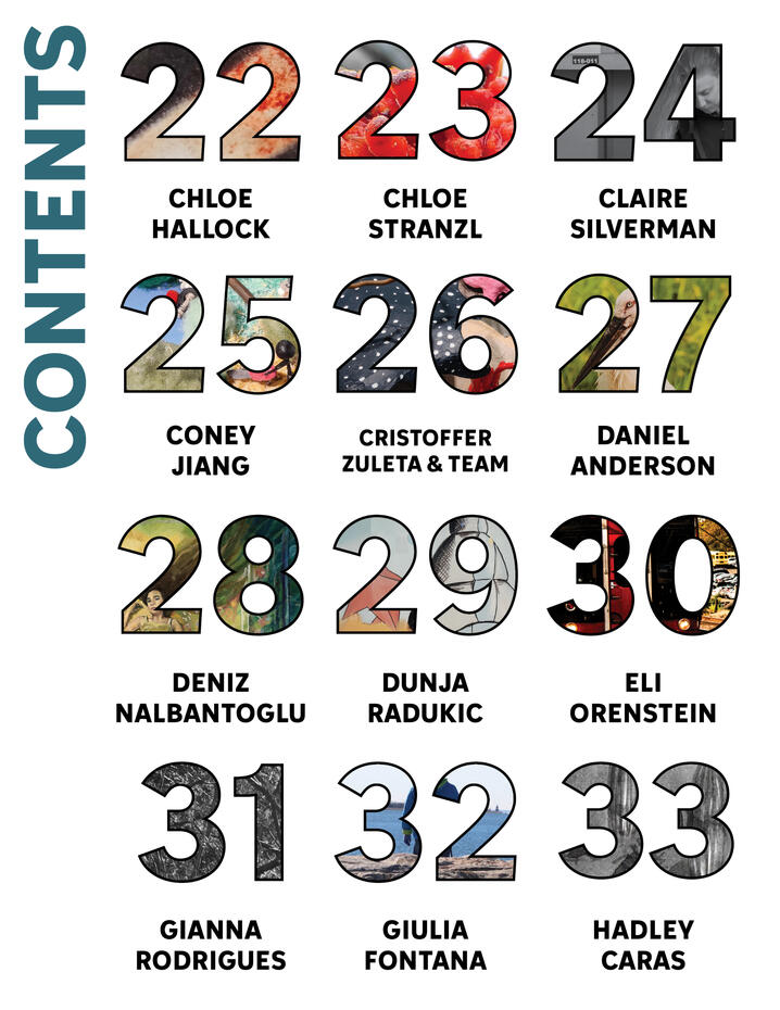 Sheryl Chan MoCA Catalog Table of Contents Page A