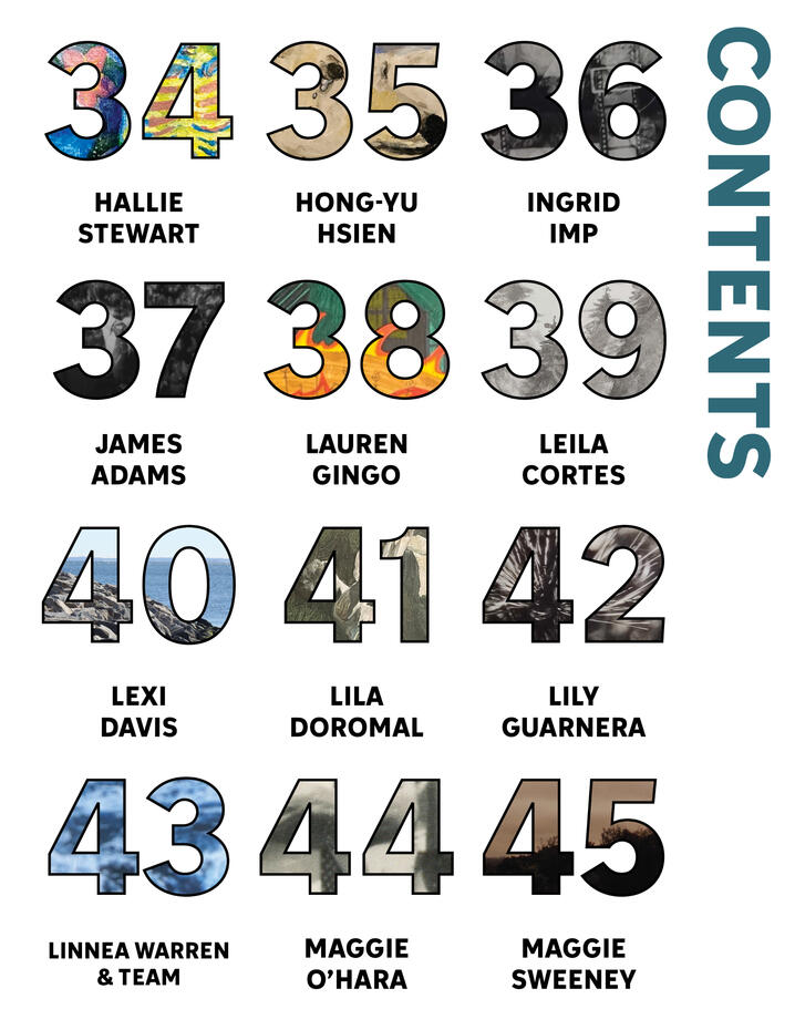 Sheryl Chan MoCA Catalog Table of Contents Page B